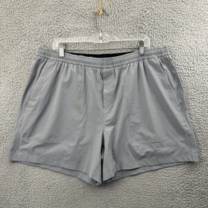 Lululemon Bowline Shorts 5" Stretch Ripstop Gray Athletic Athleisure Men's XXL